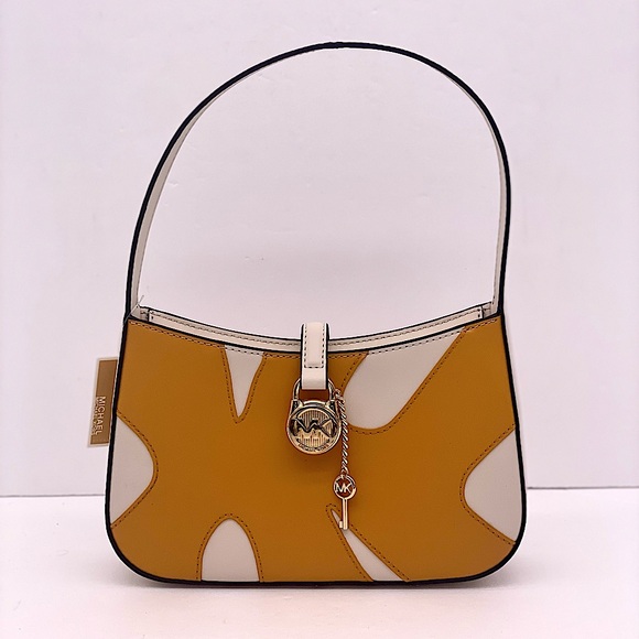 Michael Kors Lyra Small Color-Block Pochette Shoulder Purse - Picture 10 of 16